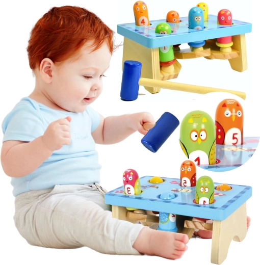 Small Foot puidust toksimispink LINNUD