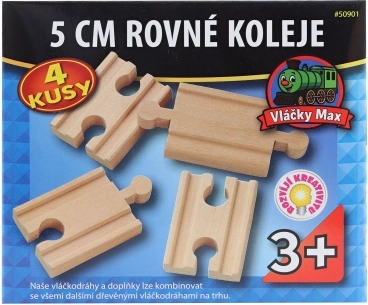 Maxim 5 cm straight tracks - connectors 4 pcs