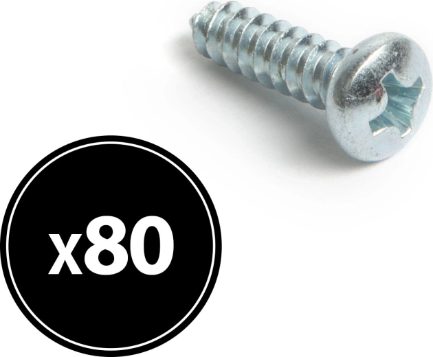 Äärikuga lamepeaga puitlaastplaadikruvi 4,2 × 16 mm, 80 tk
