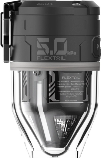 Flextail Max Pump 3 portable electric pump with light, black