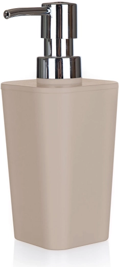 Beežikashallist plastist seebidosaator 7,3 × 7,3 × 17 cm