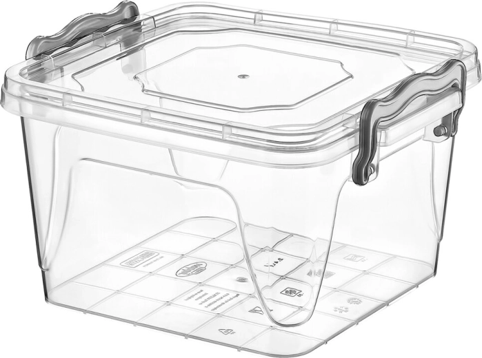 Plastikust kandiline kaanega toidukarp 1,2 l