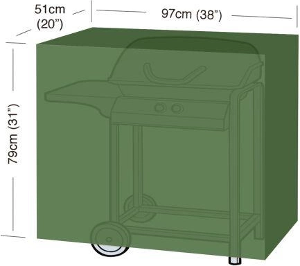 Grillikate Classic S 97 × 51 × 79 cm, PE 90 g/m²
