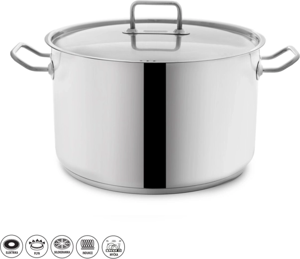 Stock roostevabast terasest pott 15 l kaanega