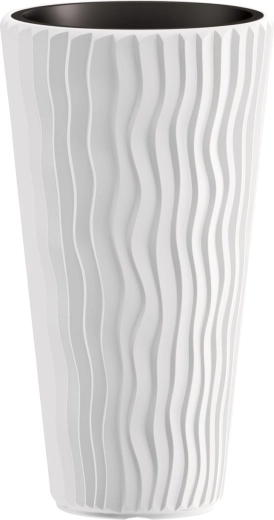 Lillepott Prosperplast Sandy Slim valge 62 cm