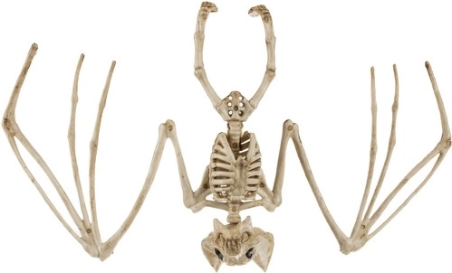 Nahkhiire skelett 30 cm – halloweeni riputatav dekoratsioon