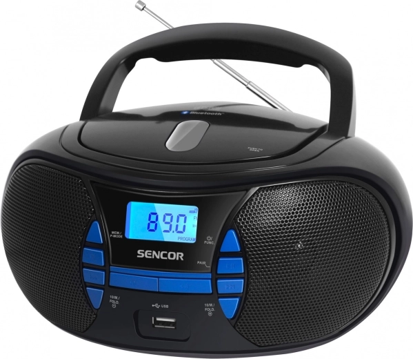 Sencor SPT 2700 BK boombox with CD player, Bluetooth and FM radio - 1 piece