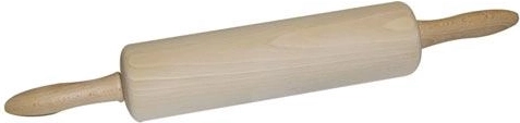 Kahekäeline puidust taignarull 25,5 × 6,5 cm