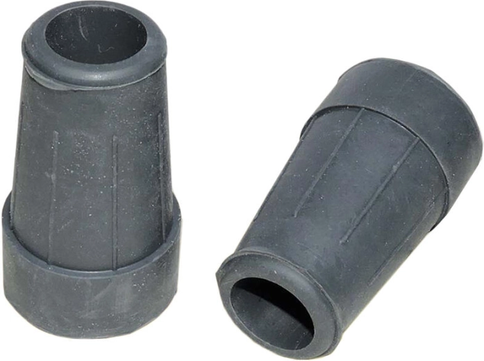 Kummist otsikud keppidele ja karkudele, diameeter 18 mm, hallid, komplekt 4 tk