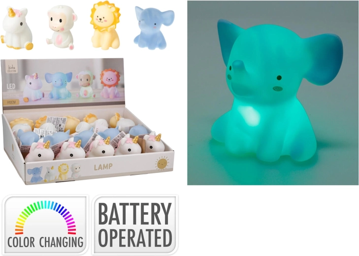 Children’s RGB Night Light – Animal, 10 cm