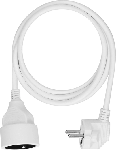 Solight extension cord with one socket, 1.5 m, white