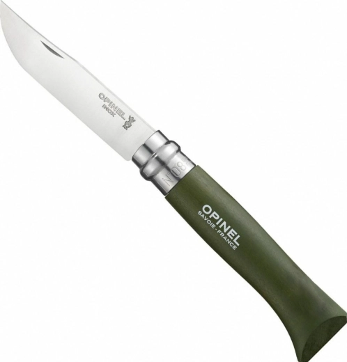 Opinel N°08 Trekking taskunuga, khaki