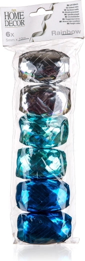 Kinkepael Rainbow 10 m, värvide segu, 6 tk