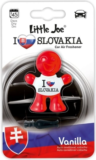 Little Joe 3D Supair Drive auto lõhn vanill „I Love You Slovakia“