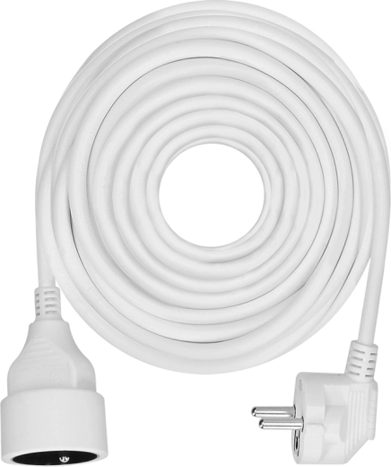 Solight pikendusjuhe ühe pistikupesaga, 10 m, valge
