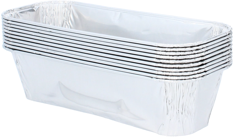 Ühekordsete alumiiniumist küpsetusvormide komplekt 20 × 8 × 5 cm, 600 ml, 10 tk