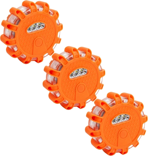 Set of 3 Magnetic LED Warning Lights RENEW FORCE