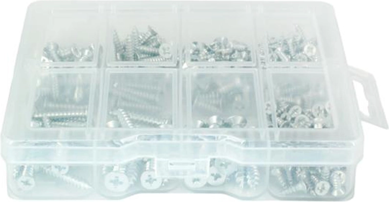 Universal galvanized screws – set of 265 pcs