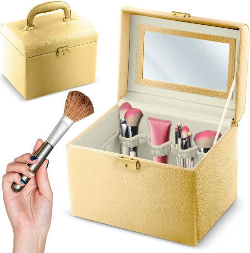 MASSIDO MS-706 Gold Makeup Case