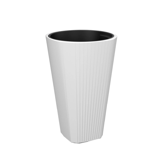 Lillepott Muza 39 cm valge sisepotiga