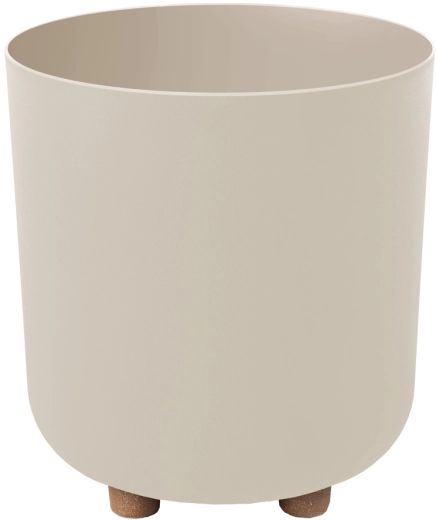 Taimepott Sofia 24 cm taaskasutatud plastist, beež