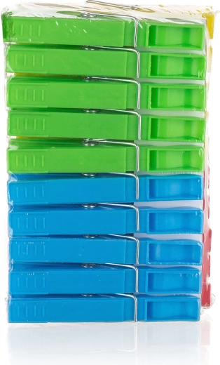 Plastikust pesulõksud ECONOMY, värvisegu, 20 tk