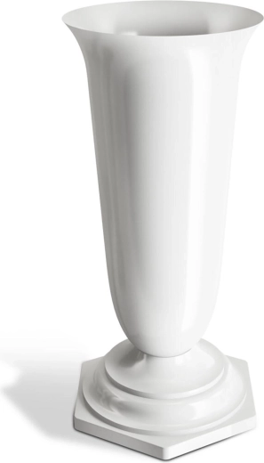 Kalmuvaas NATY raskepõhjaga 23 cm, valge