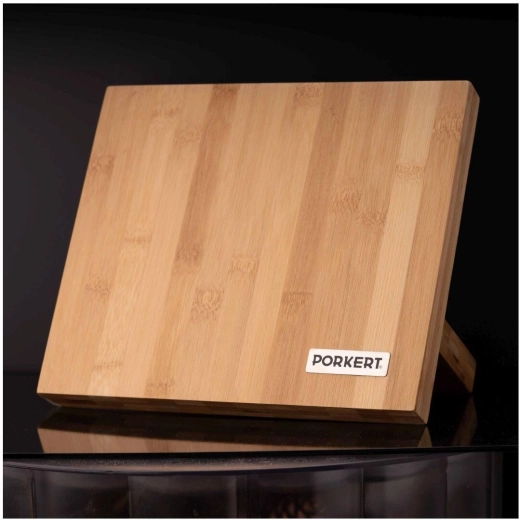 Magnetic bamboo knife block 24 × 21 × 12 cm Lumo
