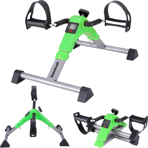 Kokkupandav taastusravi pedaaltrenažöör (rotor) 2in1 LCD-ekraaniga, roheline – 1 tk