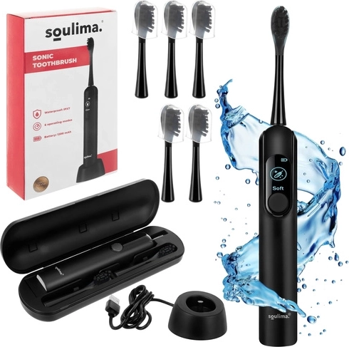SOULIMA X800 soniline elektriline hambahari, must