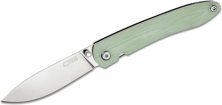 Taskunuga CJRB Ria 7,5 cm, sand polish, läbipaistev roheline, G10