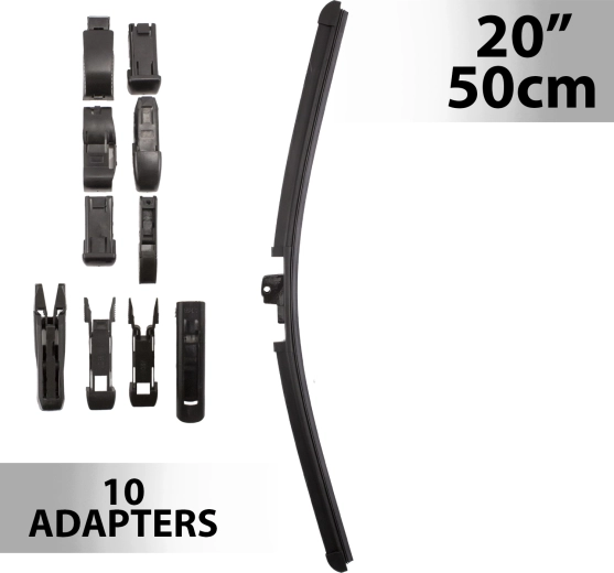 Carguard Wiper 50 cm with 10 Adapters
