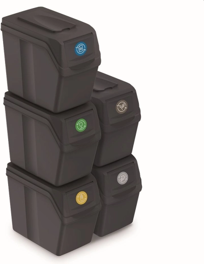 Sortiboxi sorteerimiskastide komplekt, 5×20 l, antratsiit