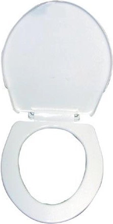 Lühike plastist WC-prill-laud – valge