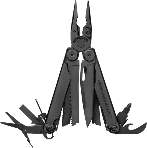 Leatherman Wave Plus Black multifunktsionaalne tööriist – 18 funktsiooni, must