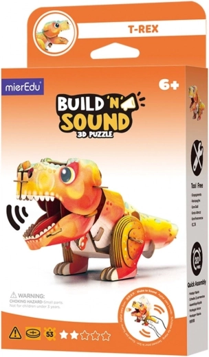 3D-pusle MierEdu Ehita ja kuula – Tyrannosaurus Rex