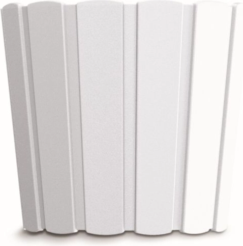 Plastist lillepott Boardee Basic 24 cm valge