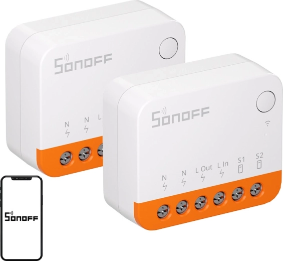 Sonoff MINIR4 Extreme nutikas Wi‑Fi lüliti (2 tk)