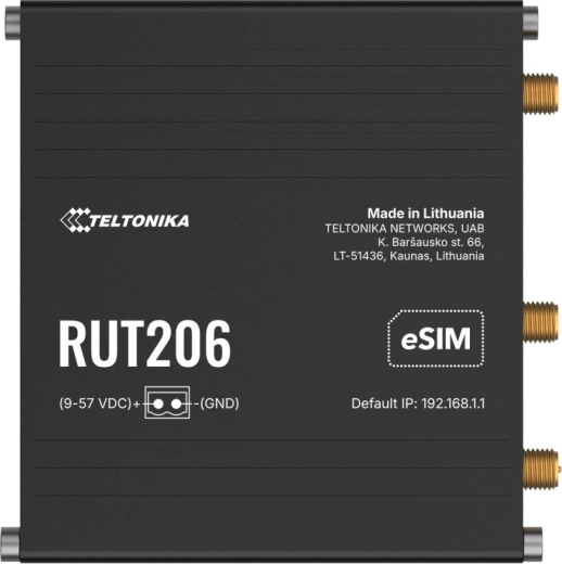 Teltonika RUT206 industrial router with eSIM - 1 piece