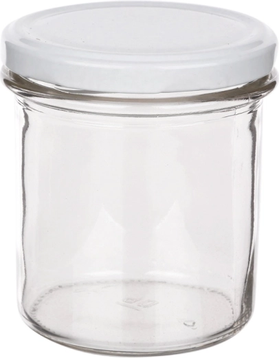 6 purgi 350 ml purkide komplekt valge kaanega (Ø 82)