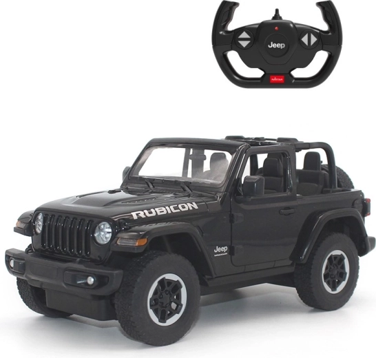 Rastari kaugjuhitav Jeep Wrangler JL mõõtkavas 1:14 – Must
