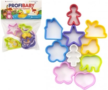 Modelleerimismassi/plastiliini plastist vormilõikurid 10 tk kotis 20x20 cm