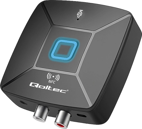 Juhtmevaba Bluetooth 6.0 audioedastaja ja -vastuvõtja NFC, RCA ja 3,5 mm pistikuga, mikrofoniga