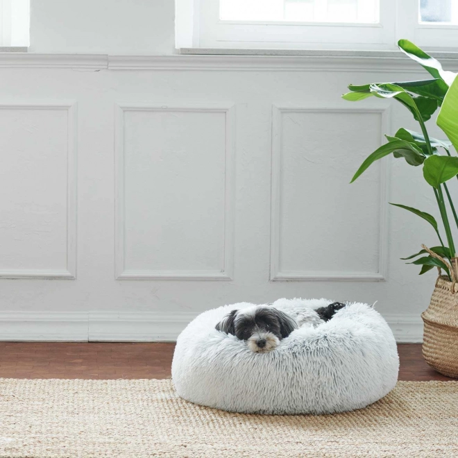 Ümmargune plüüskookon koertele ja kassidele 50 cm – hall