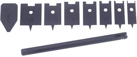 Lamedate puidupuuride komplekt 10–25 mm, 9 osa