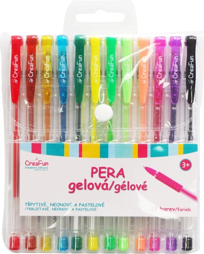 CreaFun geelpliiatsid – 12 värvi komplekt