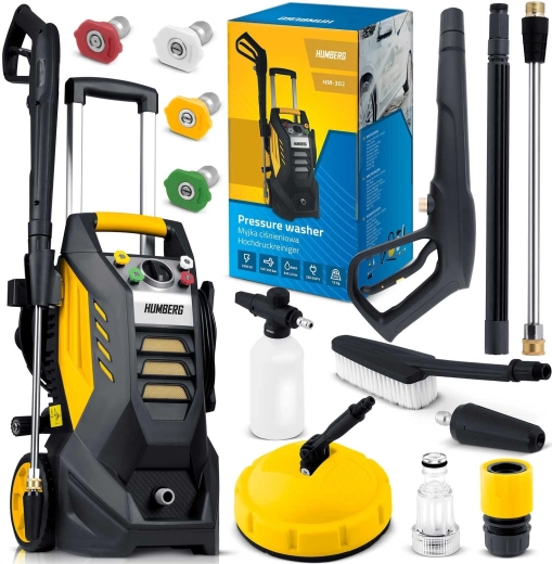 Humberg HM-302 elektriline survepesur voolikurulliga 2500 W