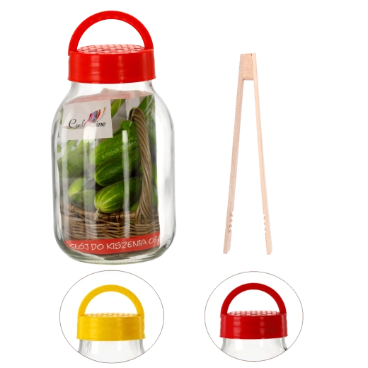 3 l purk plastkaanega ja tarvikutega