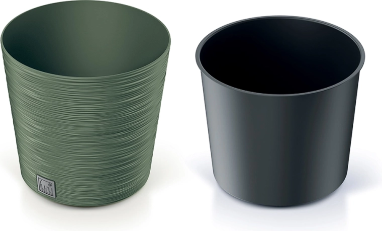 Furu Round Planter 30 cm – earthy green