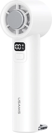 USAMS Ice-Cooling käsiventilaator 2000 mAh, valge